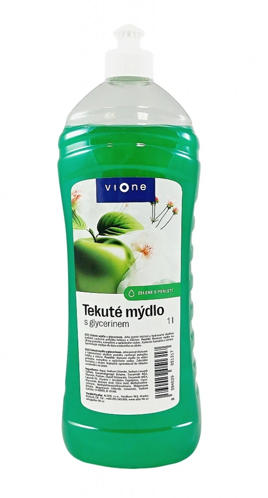 🧴 VIONE TEKUTÉ MÝDLO zelené JABLKO s perletí