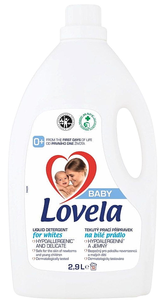 LOVELA gel na praní na bílé prádlo 2,9l, 32PD