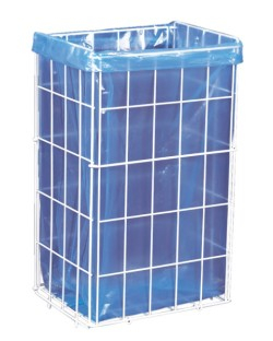 KOŠ NA PAP.RUČNÍKY drát.bílý 60l 34x26,5x56cm