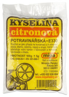 KYSELINA CITRONOVÁ 100g potravinářská