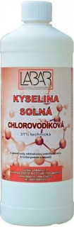 KYSELINA CHLOROVODÍKOVÁ (SOLNÁ) 31% 1l