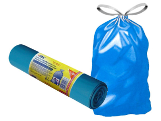 Pytel na odpad - zatahovací MODRÝ