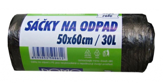 SÁČKY DO KOŠE 50x60 černé EXTRA PEVNÉ 15mi