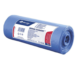 SÁČKY DO KOŠE 60x90cm MODRÉ HDPE W31N role 50ks