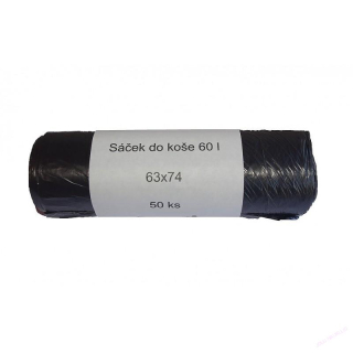 SÁČKY DO KOŠE Černá |60L role 50ks
